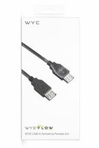 WYE USB A FEMALE TO FEMALE 2 FRONT SIDE WYEFLOW