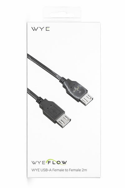 WYE USB A FEMALE TO FEMALE 2 FRONT SIDE WYEFLOW