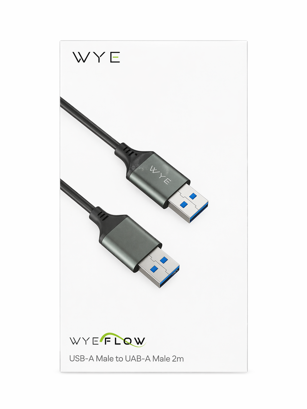 wyeflow male to male 2m HD photo front with packeging