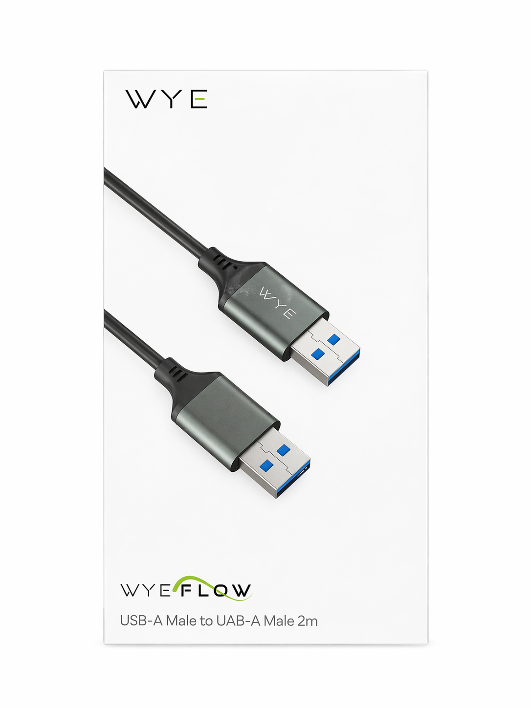 wyeflow male to male 2m HD photo front with packeging