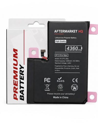 Aftermarket HQ iPhone 13 Pro Max Replacement Battery | 4352mAh–4750mAh | Multiple Options
