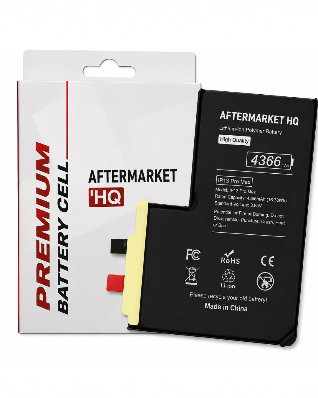 Aftermarket HQ iPhone 13 Pro Max Replacement Battery | 4352mAh–4750mAh | Multiple Options