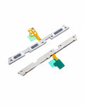 Two replacement smartphone speaker flex circuits with gold-plated connectors and green protective tape, shown on a white background.