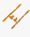 A replacement phone flex cable assembly consisting of two gold-colored PCB strips with silver metal contacts, shown on a clean white background.