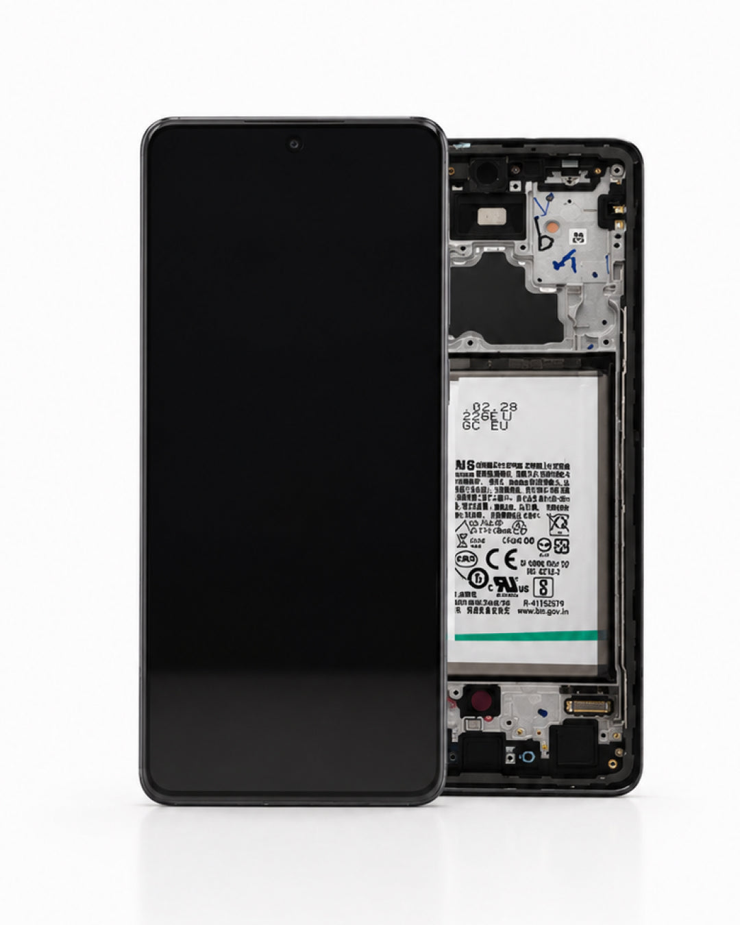 Genuine Galaxy A72 A725 AMOLED Screen Assembly with Chassis