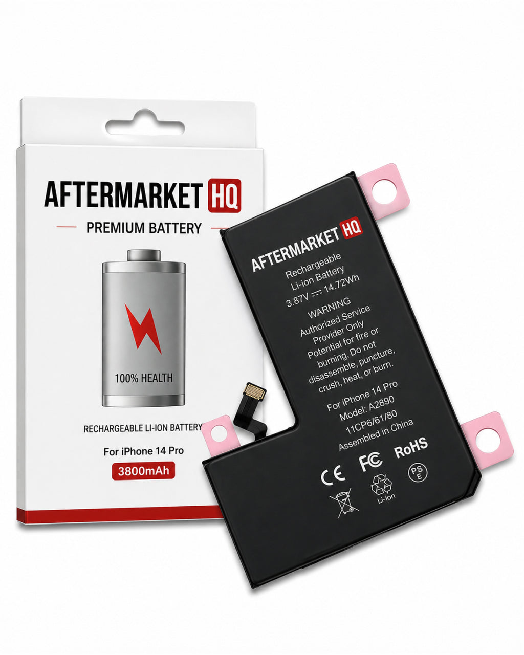 Aftermarket HQ | iPhone 14 Pro | Replacement Battery | 3200mAh
