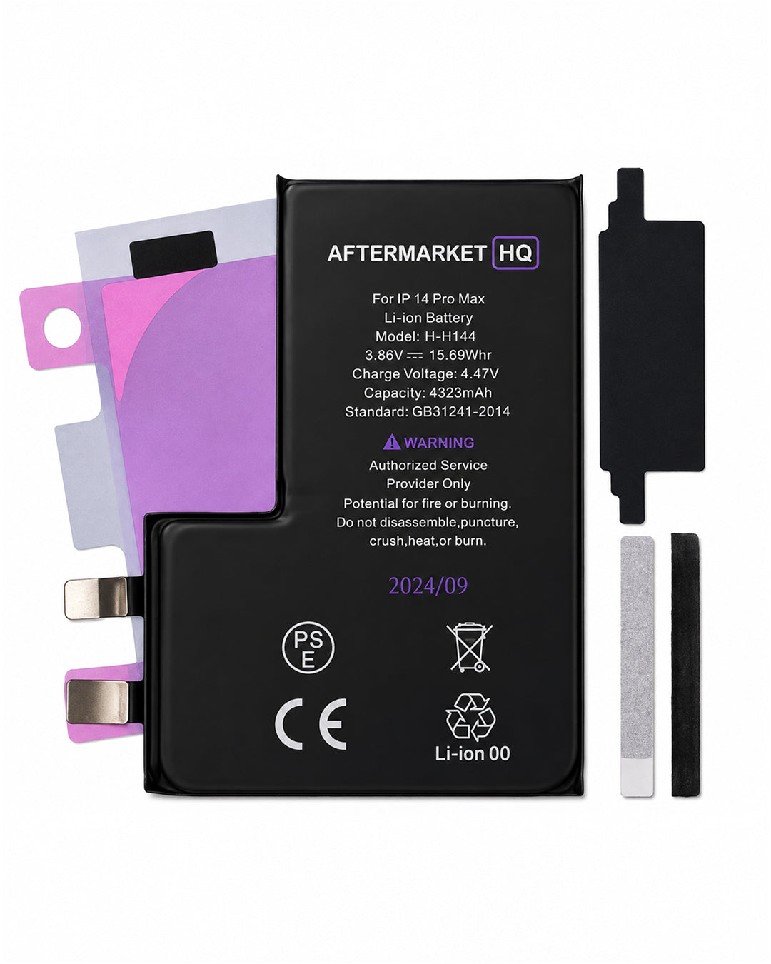 iPhone 14 Pro Max Battery Replacement | 4323–4325mAh | Aftermarket HQ