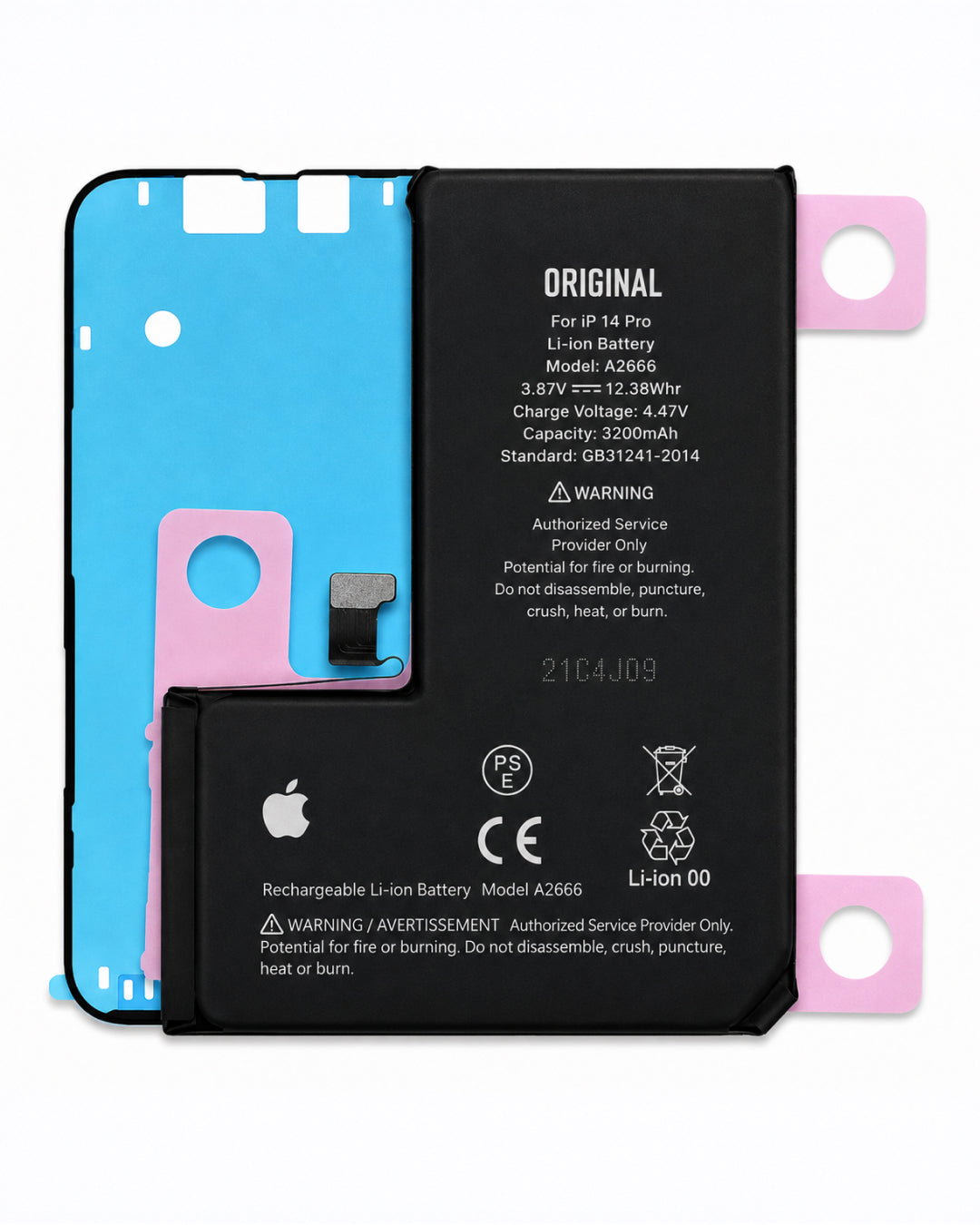 Aftermarket HQ | iPhone 14 Pro | Replacement Battery | 3200mAh