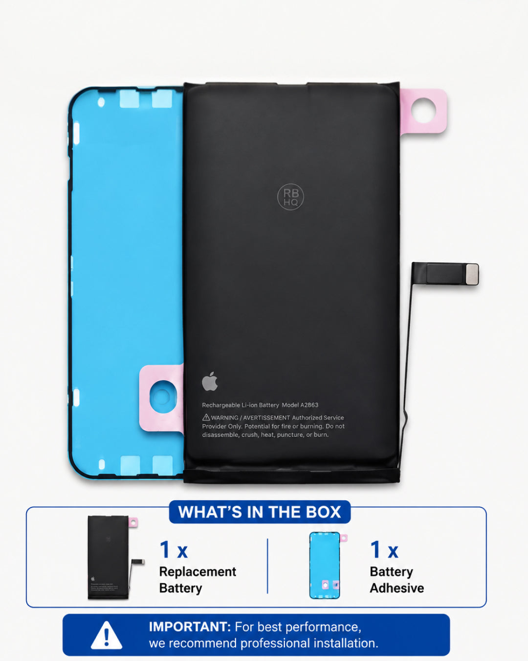 iPhone 14 Plus | Replacement Battery | 4325mAh | Aftermarket HQ & Original Reclaimed Options
