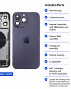 iPhone 14 Pro Max Back Housing With Parts | Original Reclaimed | Grade A, B+, B & C
