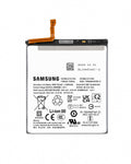 A Samsung replacement lithium-ion battery with an orange flex cable connector, shown against a plain white background.