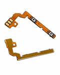 Two replacement flex cable components for a smartphone, one with gold-plated contacts and one with silver-plated contacts, shown on a white background.
