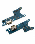 Two replacement phone charging port flex cables with blue PCBs and USB-C connectors, shown on a white background.