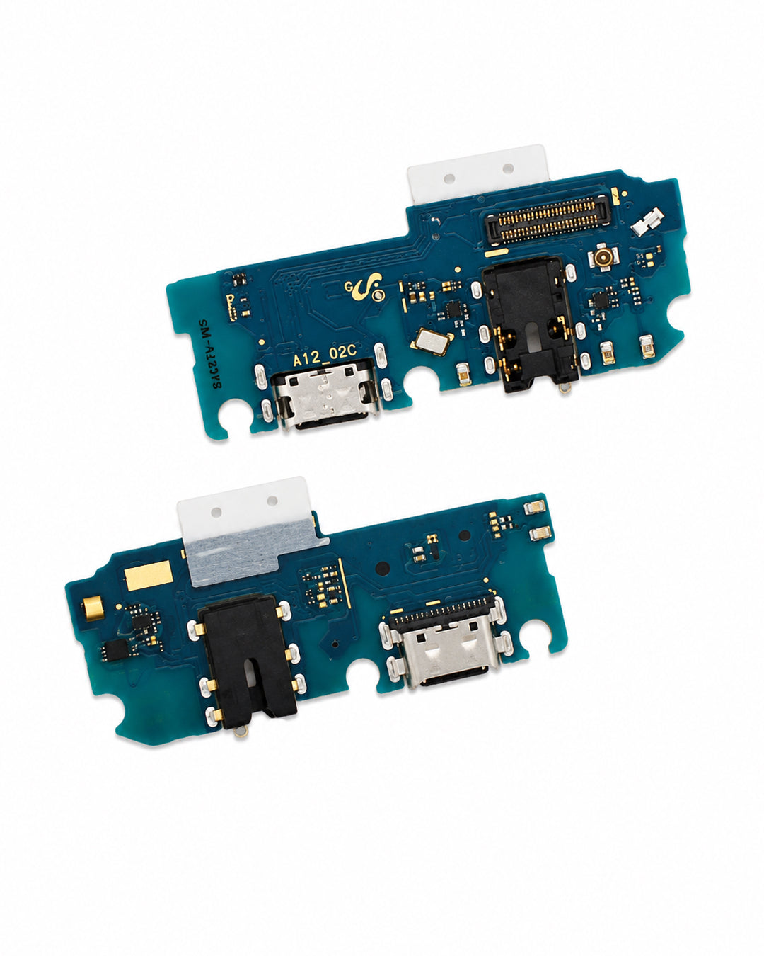 Two replacement blue electronic circuit boards with USB-C and USB-A charging ports, shown on a clean white background.