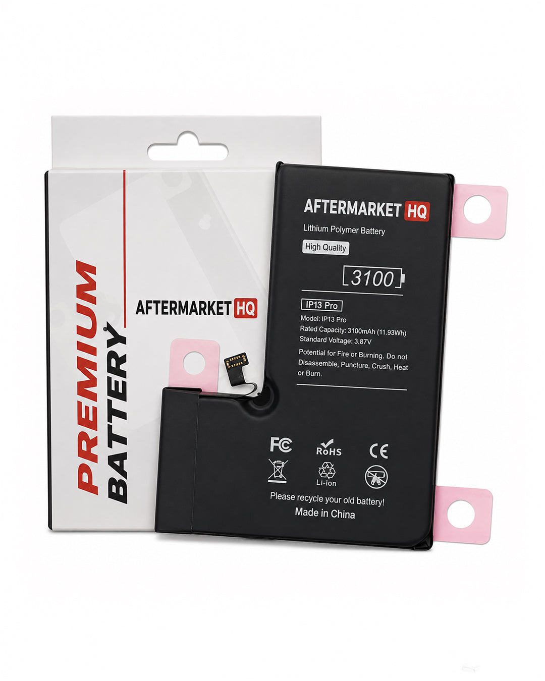 Aftermarket HQ | Apple iPhone 13 Pro Replacement Battery | 3095mAh–3100mAh | Multiple Options