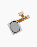 A replacement electronic component featuring a silver oval mirror lens surrounded by a silver metal frame, connected to an orange flex cable with gold-toned contacts, shown on a plain white background.