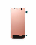A rose gold replacement LCD screen and touch panel for a smartphone, shown from the back against a solid white background.