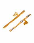 A replacement flex cable module for a smartphone, featuring two orange-gold metallic traces with silver metal contacts, shown on a clean white background.