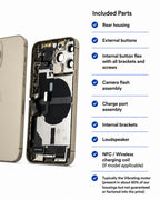 Apple (New) (Reclaimed) iPhone 13 Pro Rear Housing with Parts | Grade A