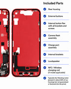 Original Reclaimed Mid Frame Chassis Assembly With Parts | iPhone 14