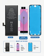 What's included in the box – Premium Aftermarket HQ iPhone 13 battery replacement with installation adhesive