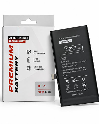 Aftermarket HQ Connect 3227mAh replacement battery with built-in flex for iPhone 13