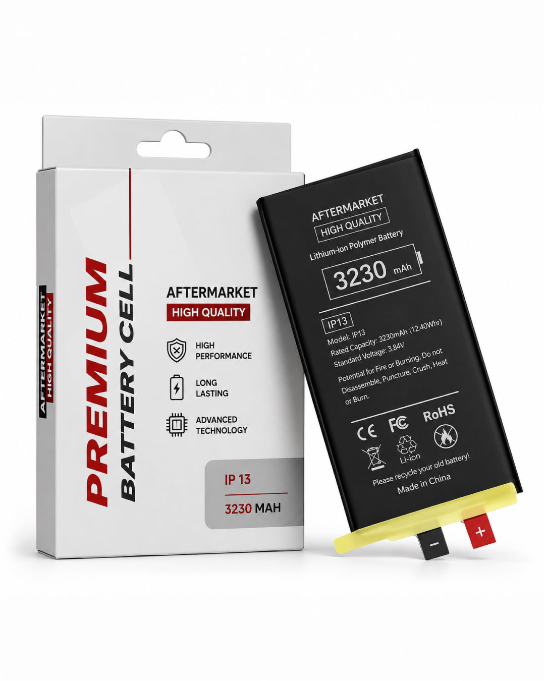 Premium Aftermarket HQ 3230mAh battery cell kit for Apple iPhone 13 without BMS