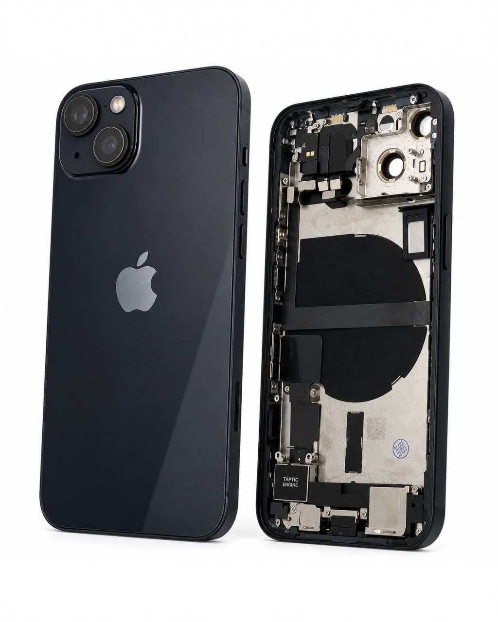 Apple (New) (Reclaimed) black rear housing with parts for iPhone 13