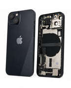 Apple (New) (Reclaimed) black rear housing with parts for iPhone 13