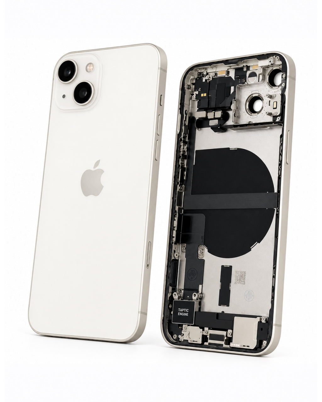 Apple (New) (Reclaimed) Grade C Starlight rear housing with parts for iPhone 13