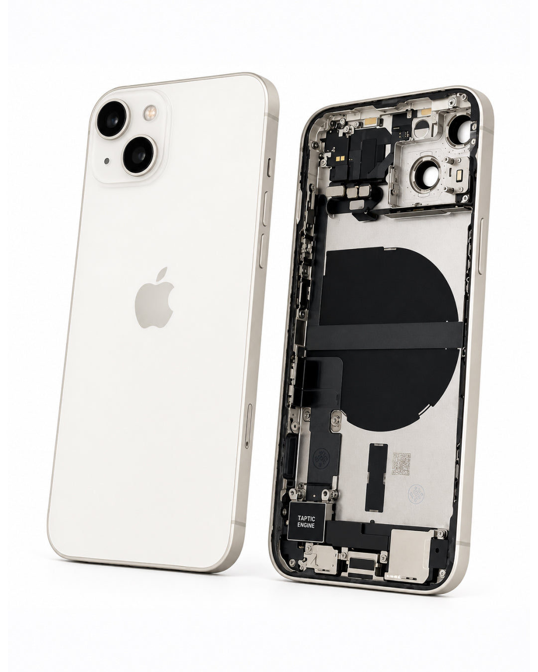 Apple (New) (Reclaimed) Grade C Starlight rear housing with parts for iPhone 13