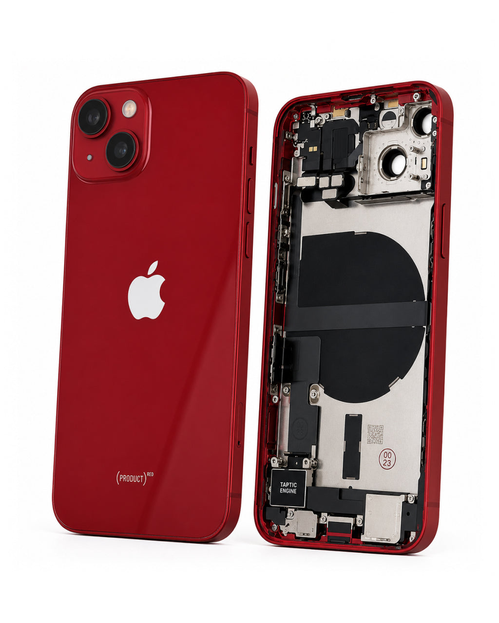Apple (New) (Reclaimed) red rear housing with parts for iPhone 13