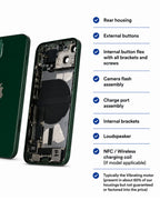 What's included in the box – Apple (New) (Reclaimed) iPhone 13 green rear housing with pre-installed small parts
