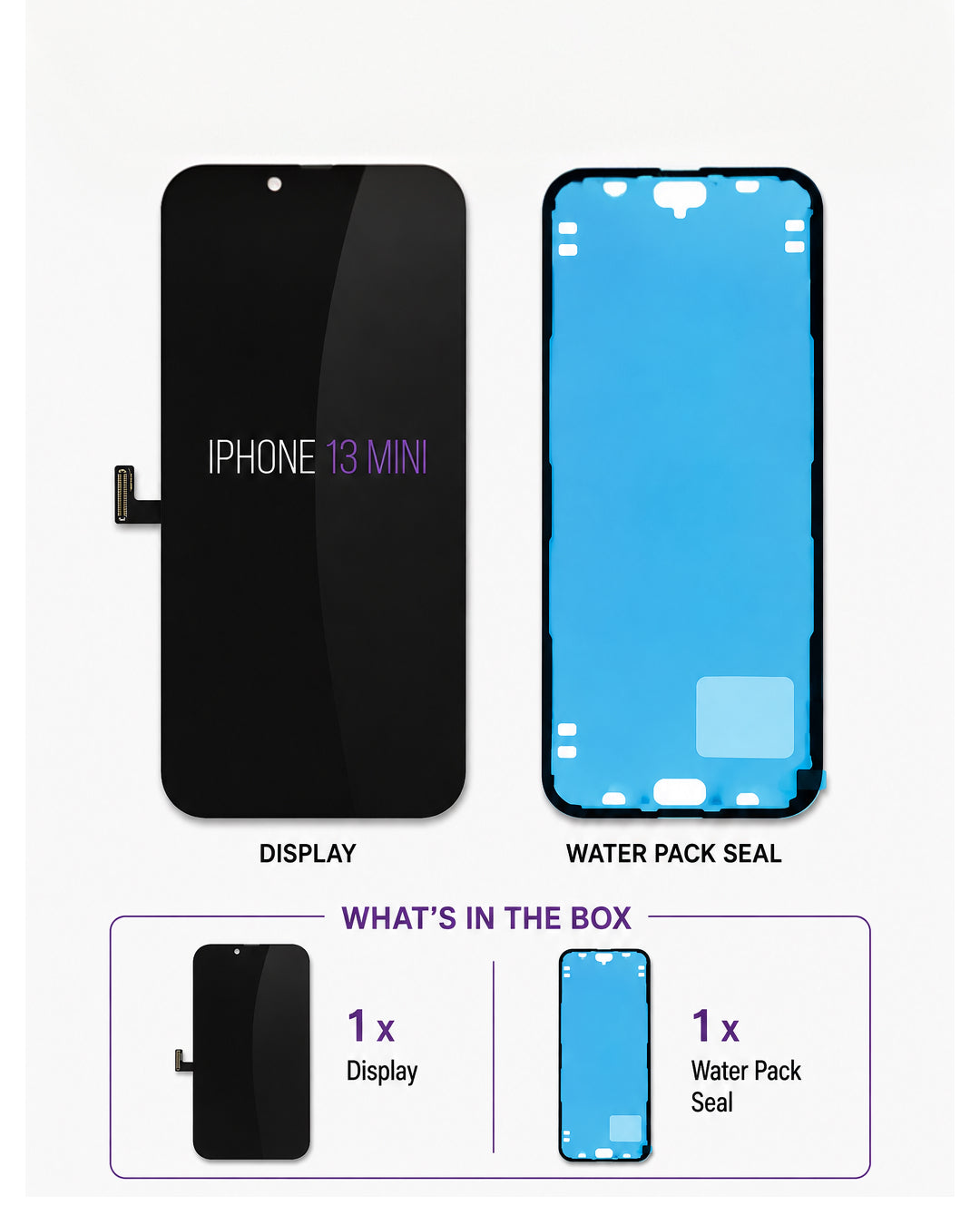 Aftermarket HQ iPhone 13 Mini Replacement Screen | LCD