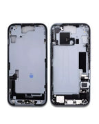 A replacement smartphone front and back glass faceplate assembly, displayed side-by-side on a clean white background.